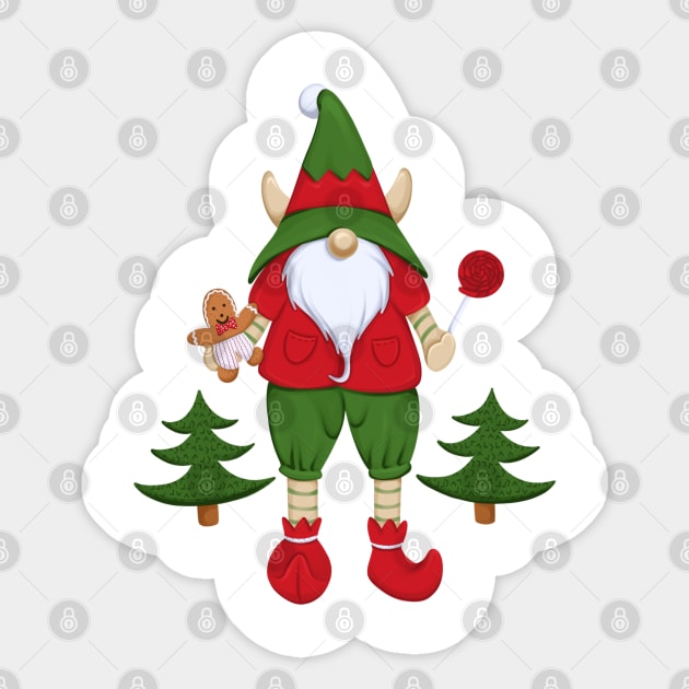 Christmas gnome Sticker by Torrika